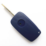 2 Buttons Flip Folding Remote Key Fob Case Black For Fiat Iveco Blue Car key 5pcs