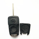 2 Buttons Flip Remote Key Shell for Opel Astra H & Zafira B with Z -shaped logo holder 5pcs