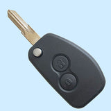 2 Buttons Flip Remote Key Shell for Renault - Pack of 5