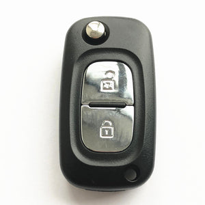 2 Buttons Flip Remote Key Shell for Renault Clio - Pack of 5