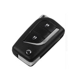 2 Buttons Flip Remote Key Shell for Toyota with TOY43 Blade - 5 pcs