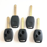 2 Buttons Key Shell for Honda - with Chip Slot - Pack of 5