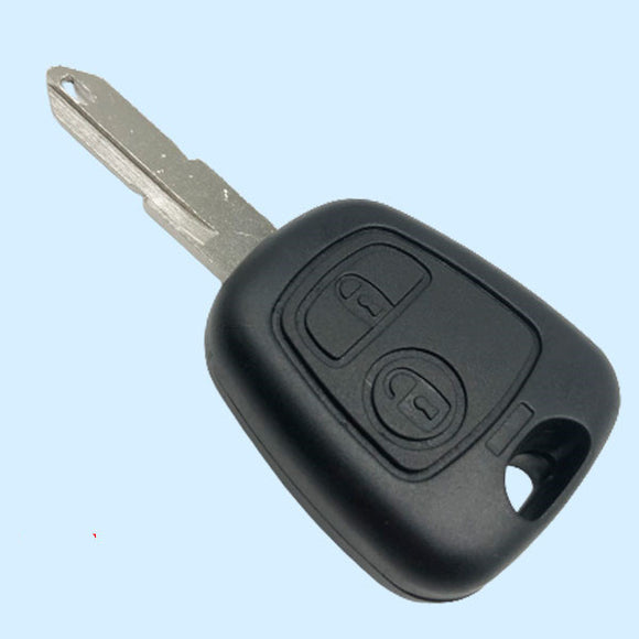 2 Buttons Key Shell for Peugeot 206 - Pack of 5