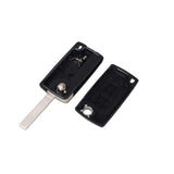 2 Buttons Key Shell with Battery Holder with Groove for Citroen ( Pack of 5 )