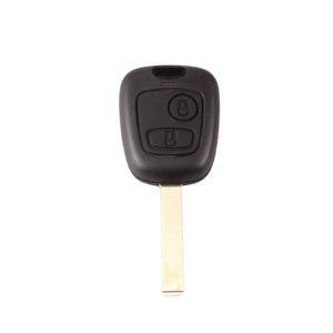 2 Buttons Key Shell with VA2 Blade without Groove for Peugeot - Pack of 5