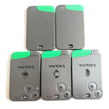 2 Buttons Remote Card Shell for Renault Laguna - Pack of 5