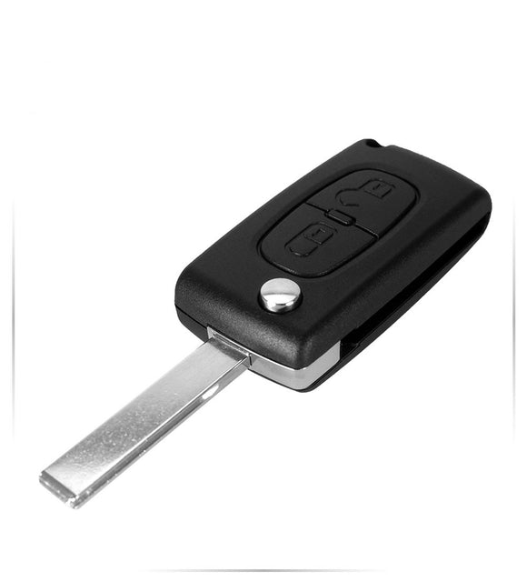 2 Buttons Remote Flip Key Car Key For Peugeot 207 307 308 407 2001-2005 433MHz PCF7941 Blade CE0523