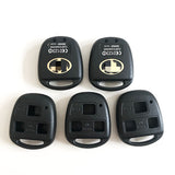 2 Buttons Remote Key Shell TOY40 for Toyota Long Blade - Pack of 5