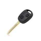 2 Buttons Remote Key Shell TOY47 for Toyota with Rubber Pad - 5 pcs