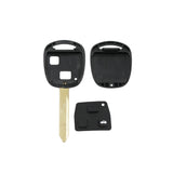 2 Buttons Remote Key Shell TOY47 for Toyota with Rubber Pad - 5 pcs