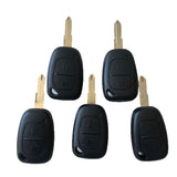 2 Buttons Remote Key Shell for Renault Kangoo - Pack of 5