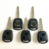 2 Buttons Remote Key Shell for Toyota - Pack of 5