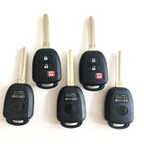 2 Buttons Remote Key Shell for Toyota - Pack of 5