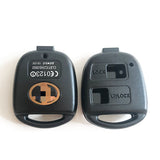 2 Buttons Remote Key Shell for Toyota Land Cruiser YARIS CAMRY RAV4 Corolla PRADO - 5 pcs