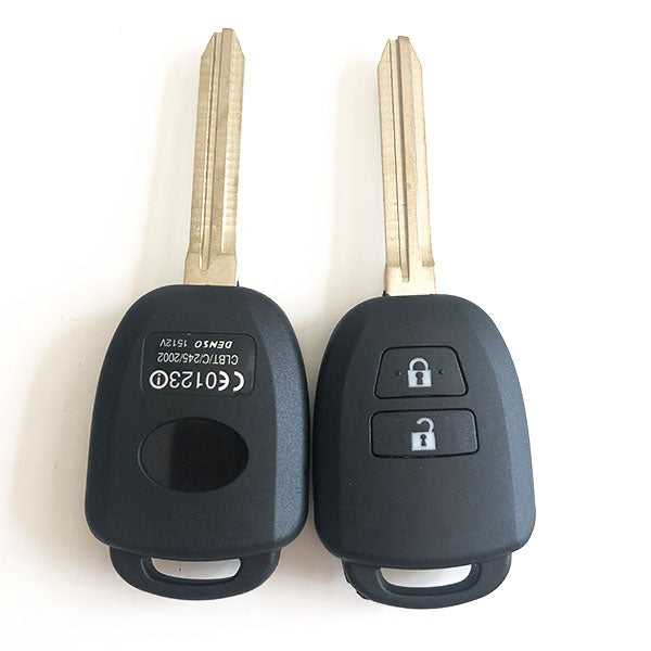 2 Buttons Remote Key Shell for Toyota Yaris - Pack of 5 – autoecupart