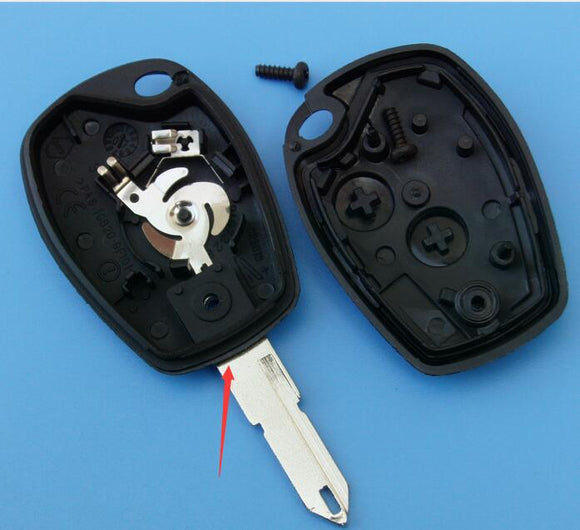2 Buttons Remote Key Shell with NE72 Blade for Renault - Pack of 5