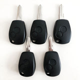 2 Buttons Remote Key Shell with VAC102 Blade for Renault - Pack of 5