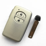 2 Buttons Smart Key Shell for Toyota - Pack of 5