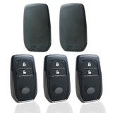 2 Buttons Smart Key Shell for Toyota - Pack of 5