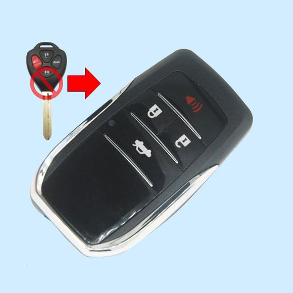 2 + 1 Buttons Modifiled Flip Remote Key Shell for Toyota ~ Pack of 5