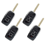 2 + 1 Buttons Modifiled Flip Remote Key Shell for Toyota ~ Pack of 5