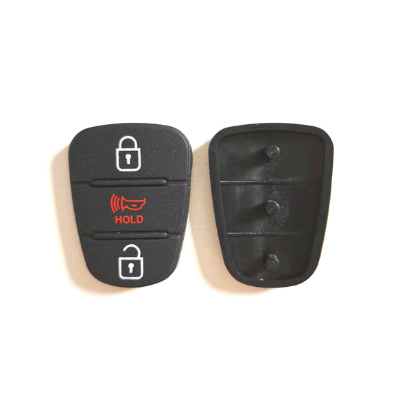 2 + 1 Buttons Rubber Pad for Hyundai - 5 pcs