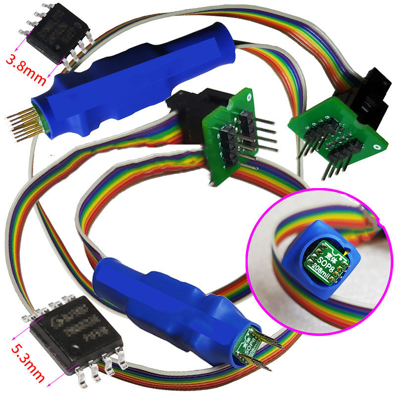 Allsocket SOP16-7.5-1.27mm Adapter SOP16 Pacchetto SOIC16 SO16 SOP16 A DIP16 Programmatore Adattatore Presa 1.27mm Passo 7.5mm Larghezza(300MIL) SOP16(28)-1.27 OTS16(28)-1.27–04 - Foto 5