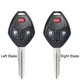 3 Button Remote Key Shell Case for Mitsubishi Lancer Outlander Endeavor Galant