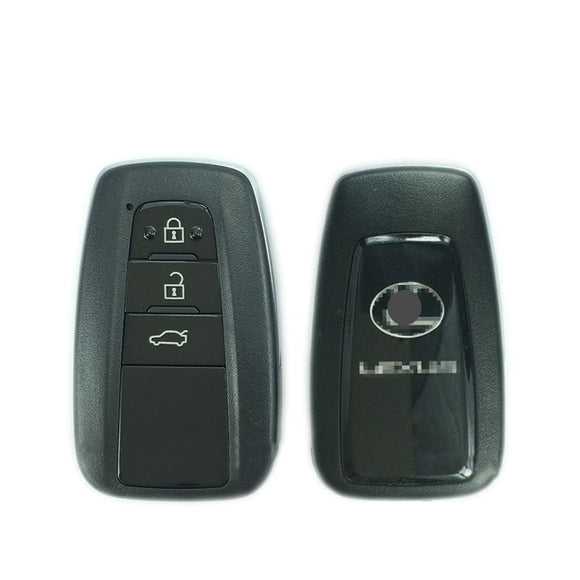 3 Button Smart Key Shell Case for LEXUS 2018- fit for Lonsdor K518 KH100 PCB Control (No words: D14FDM-01)