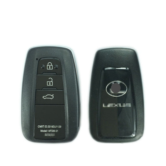 3 Button Smart Key Shell Case for LEXUS 2018- fit for Lonsdor K518 KH100 PCB Control