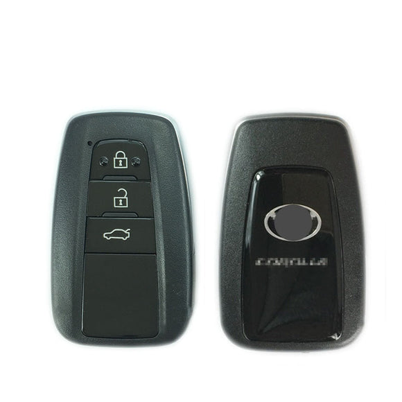 3 Button Smart Key Shell Case for Toyota COROLLA 2018- fit for Lonsdor K518 KH100 PCB Control (No words: D14FDM-01)