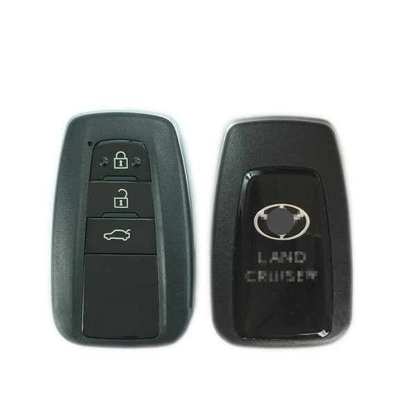 3 Button Smart Key Shell Case for Toyota LAND CRUISER 2018- fit for Lonsdor K518 KH100 PCB Control (No words: D14FDM-01)