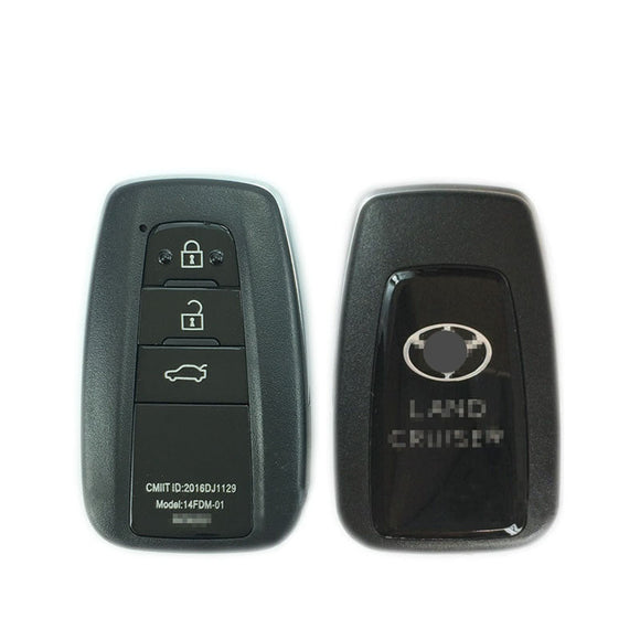 3 Button Smart Key Shell Case for Toyota LAND CRUISER 2018- fit for Lonsdor K518 KH100 PCB Control