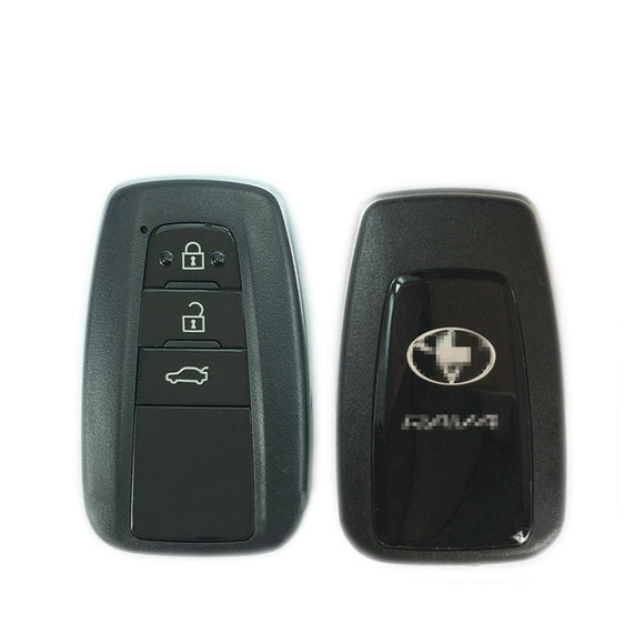 3 Button Smart Key Shell Case for Toyota RAV4 2018- fit for Lonsdor K518 KH100 PCB Control (No words: D14FDM-01)