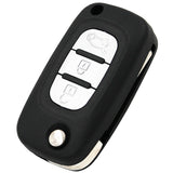 3 Buttons VA2 Blade 434MHz PCF7947 HITAG2 ID46 Chip Remote Flip Car Key Fob for Renault Fluence Clio