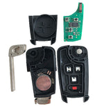 315 MHz 3+1 Buttons Flip Remote Key for 2010-2017 Chevrolet Camaro Cruz Equinox Impala Malibu Sonic