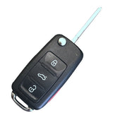 315MHz 3+1 Buttons Flip Remote Key for 2011-2016 Volkswagen - 5K0 837 202 AE