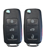 315MHz 3+1 Buttons Flip Remote Key for 2011-2016 Volkswagen - 5K0 837 202 AE