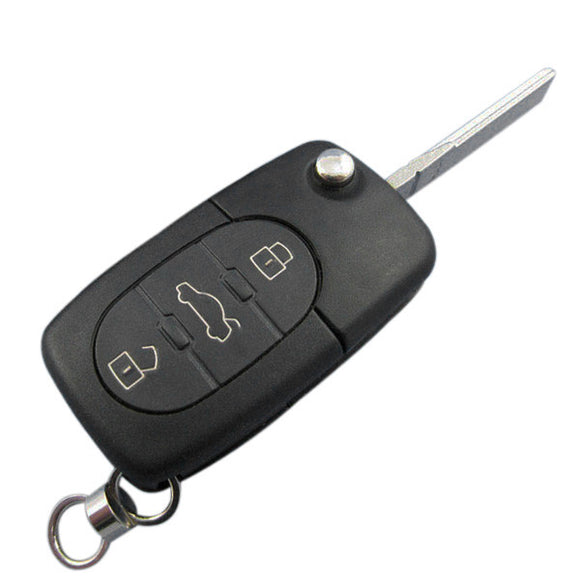 315MHz 3+1 Buttons Flip Remote Key for Audi