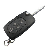 315MHz 3+1 Buttons Flip Remote Key for Audi