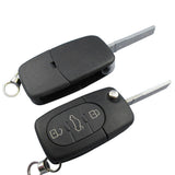 315MHz 3+1 Buttons Flip Remote Key for Audi