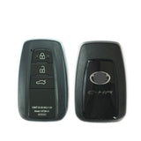 3 Button Smart Key Shell Case for Toyota C-HR 2018- fit for Lonsdor K518 KH100 PCB Control