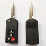 3+1 Buttons 313.8 MHz Flip Remote Key for Mazda 6 / RX8 2004-2011 - KPU41788