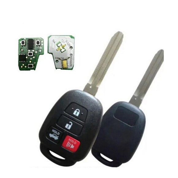 3+1 Buttons 314 MHz Remote Heady Key for Toyota Camry Corolla 2014-2018 - HYQ12BDM with H Chip