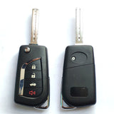 3+1 Buttons 315 MHz Flip Remote Key for Toyota Camry Corolla 2012-2014 with G Chip - HYQ12BDM