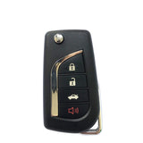 3+1 Buttons 315 MHz Flip Remote Key for Toyota Camry Corolla 2012-2014 with G Chip - HYQ12BDM