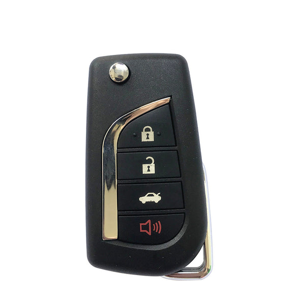 3+1 Buttons 315 MHz Flip Remote Key for Toyota Camry Corolla Camry 2014-2017 with H Chip - HYQ12BDM