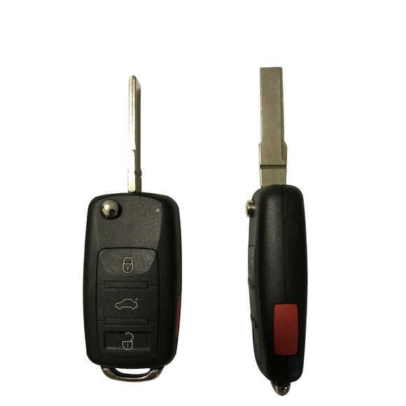 3+1 Buttons 315MHz Flip Remote Key for VW Touareg A8 Bentley