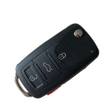3+1 Buttons 315MHz Flip Remote Key for VW Touareg A8 Bentley