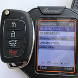 3+1 Buttons 315MHz Remote Key for Hyundai Santa Fe 2013 ~ 2016 ID46